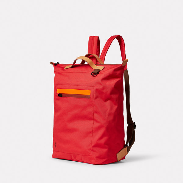 Ally Capellino Hoy Travel Cycle Recycled Backpack In Crimson