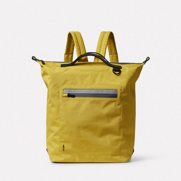 ally capellino Hoy Travel Cycle Recycled Backpack in Lemon