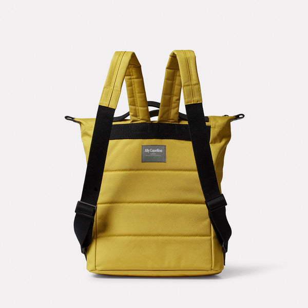 Ally Capellino Mini Hoy Travel Cycle Recycled Backpack In Lemon
