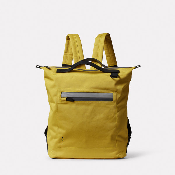 ally capellino Mini Hoy Travel Cycle Recycled Backpack in Lemon