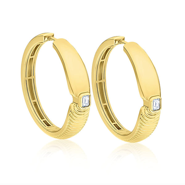 almasika Adiré Diamond Hoop Earrings