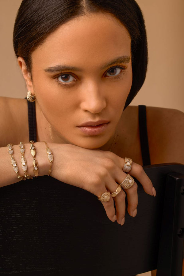 Almasika Adiré Pavé Diamond Chain Bracelet