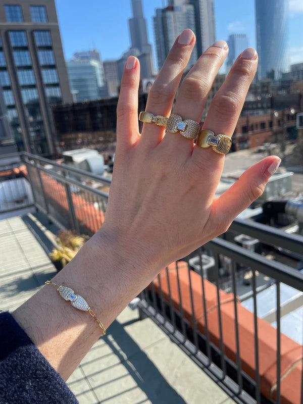 Almasika Adiré Pavé Diamond Chain Bracelet