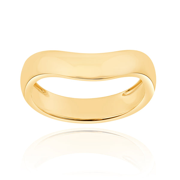 almasika Berceau Bombée Gold Ring