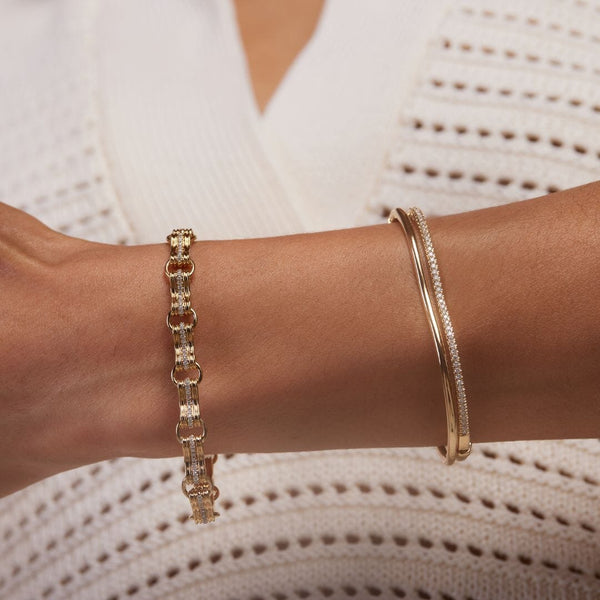 Almasika Berceau Pavé Diamond Bangle