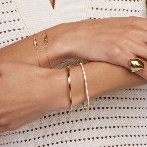 Almasika Berceau Pavé Diamond Bangle