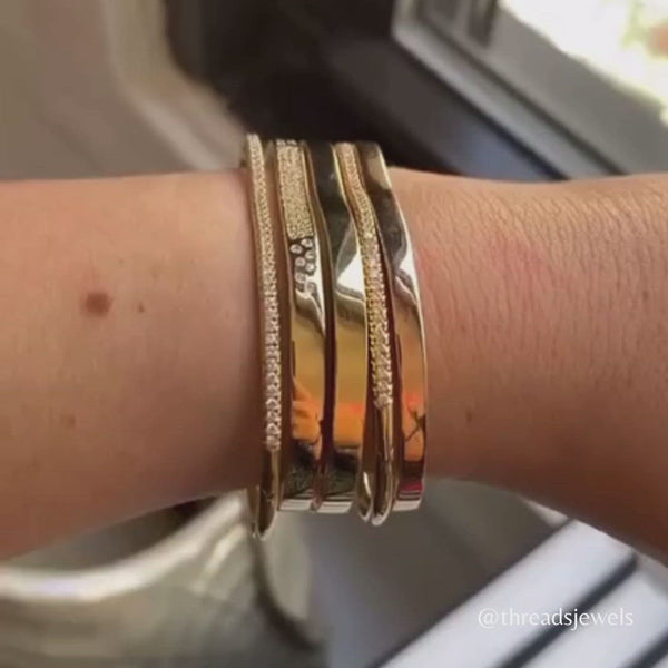 Almasika Berceau Pavé Diamond Bangle