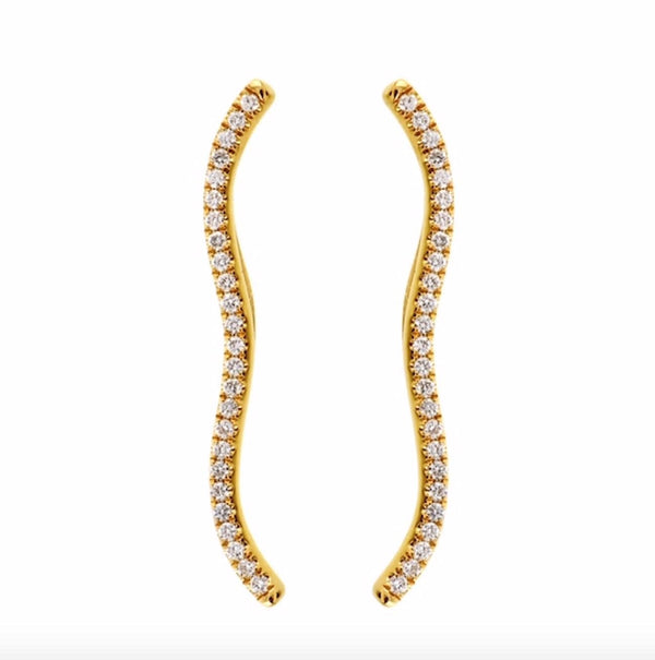 almasika Berceau Pavé Diamond Ear Climber