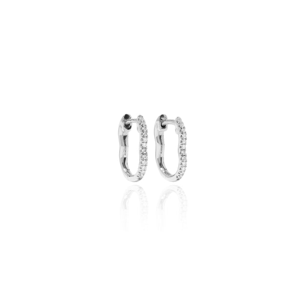 almasika Berceau Pavé Diamond Huggie Earrings