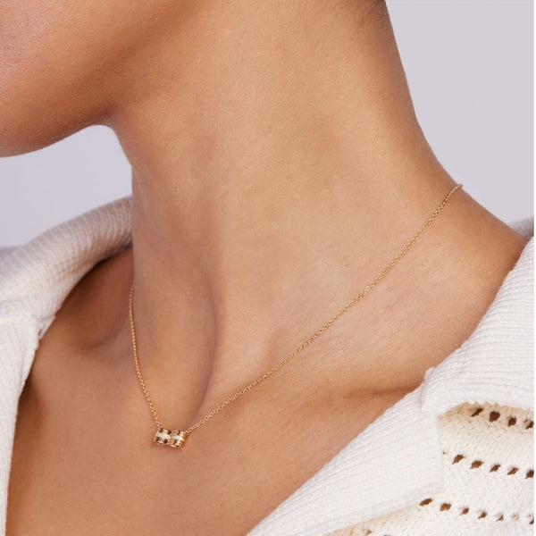 Almasika Berceau Pavé Diamond Motif Necklace