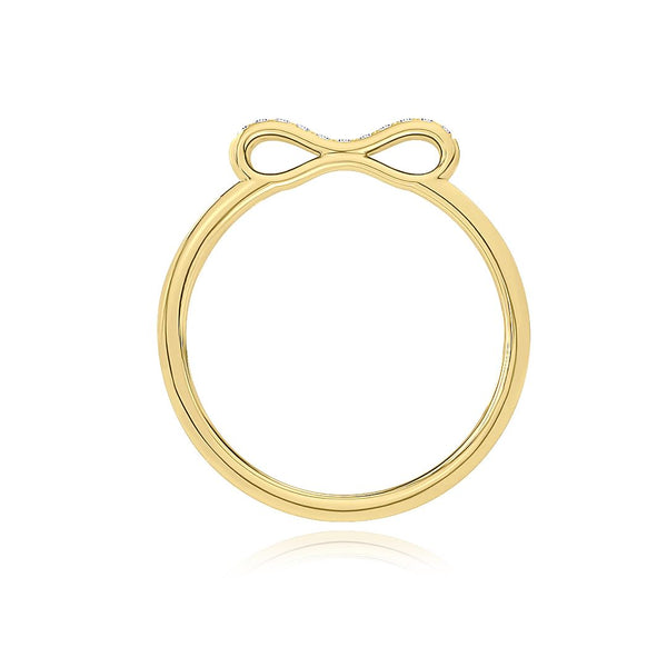 Almasika Berceau Pavé Diamond Motif Ring