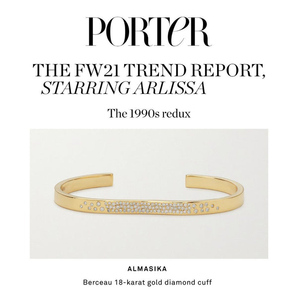 Almasika Berceau Pavé Diamond Open Cuff