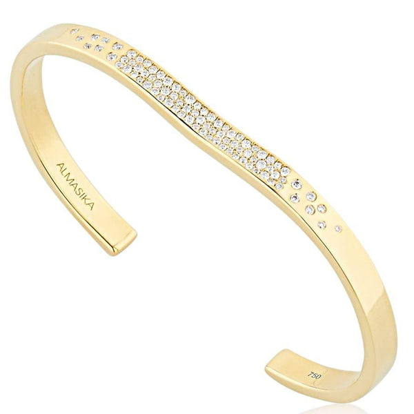 almasika Berceau Pavé Diamond Open Cuff