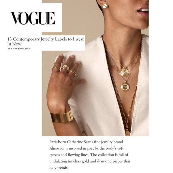 Almasika Berceau Rose Gold Hoop Earrings