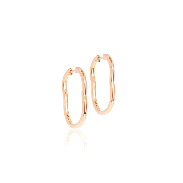 almasika Berceau Rose Gold Hoop Earrings