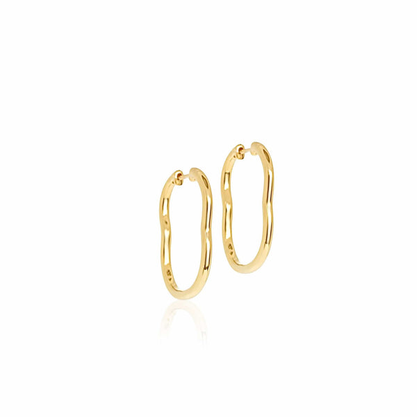 almasika Berceau Yellow Gold Hoop Earrings