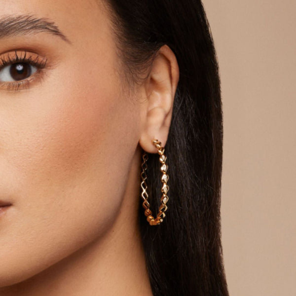 Almasika Harmony Diamond Hoop Earrings