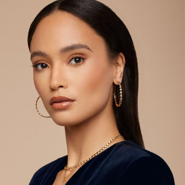 Almasika Harmony Diamond Hoop Earrings