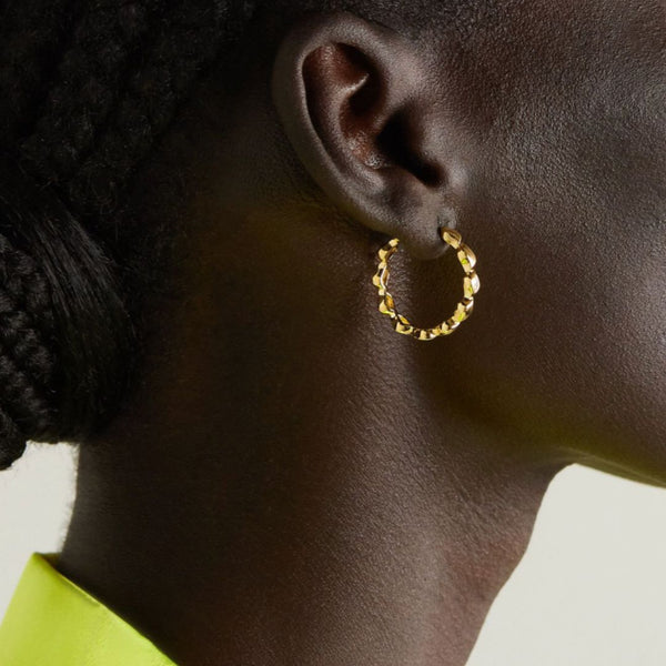 Almasika Harmony Diamond Medium Hoop Earrings