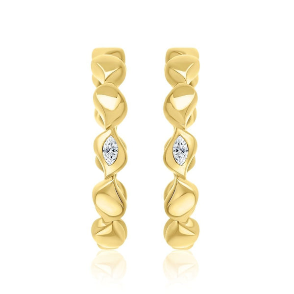 Almasika Harmony Diamond Medium Hoop Earrings