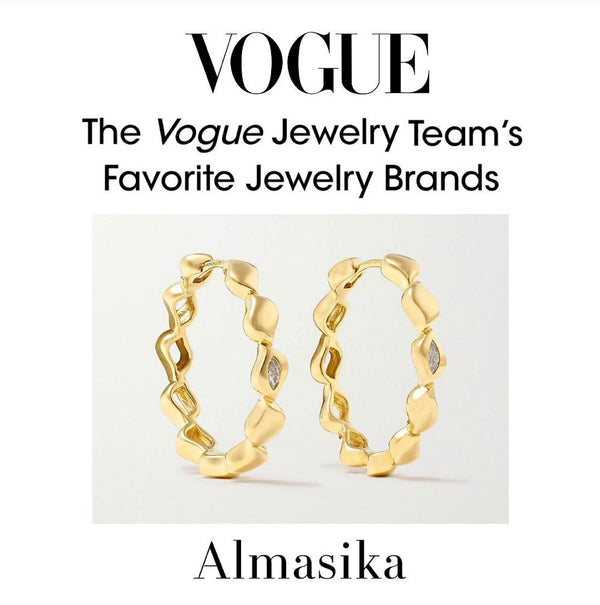 Almasika Harmony Diamond Medium Hoop Earrings