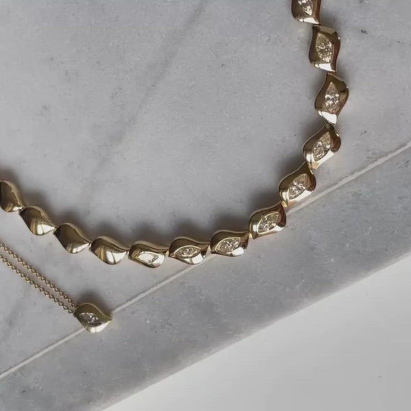 Almasika Harmony Diamond Pendant Necklace