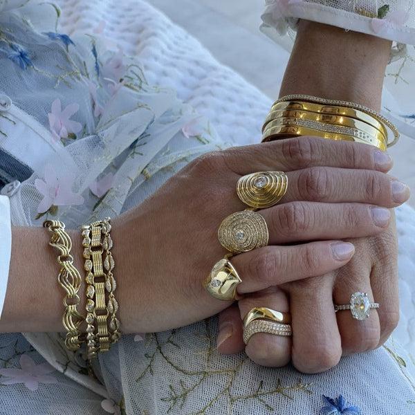 Almasika Harmony Diamond Pinky Ring