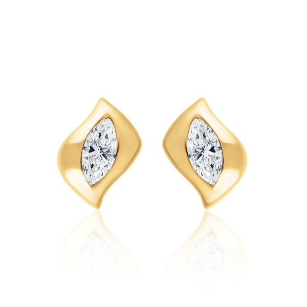 almasika Harmony Diamond Stud Earrings