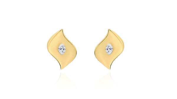 almasika Harmony Sculpté Diamond Stud Earrings