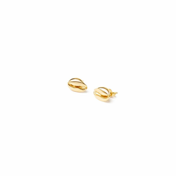 almasika Le Cauri Endiamanté Gold Stud Earrings