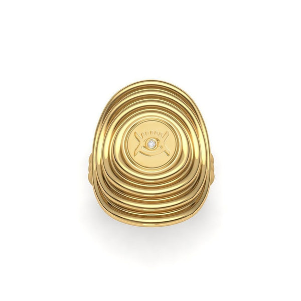 almasika Men's Vidi Signet Ring