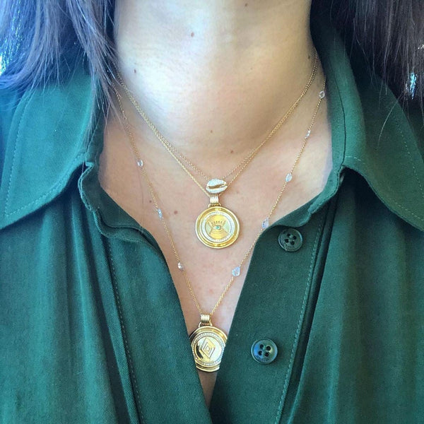 Almasika Rose Cut Diamond Strand Necklace