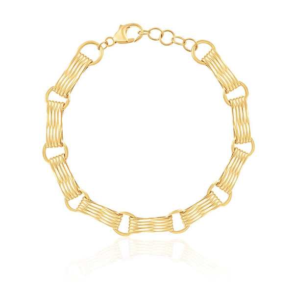 almasika Sagesse Yellow Gold Link Bracelet