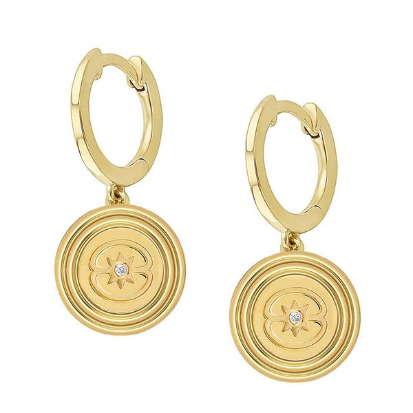 almasika Stella Diamond Huggie Earrings
