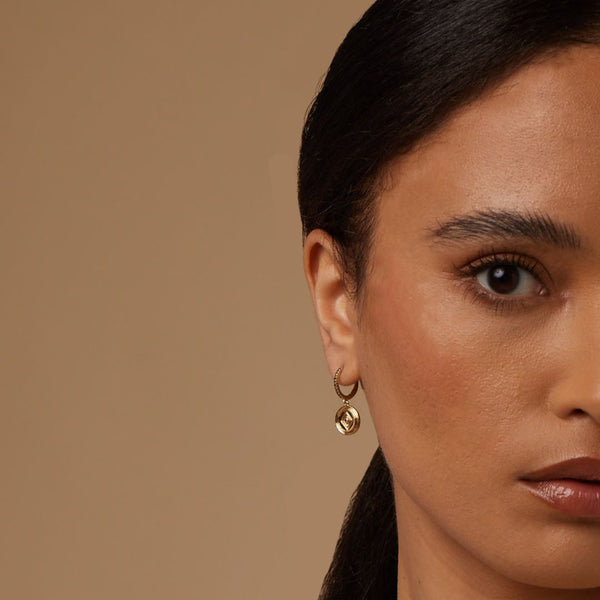 Almasika Stella Pavé Diamond Huggie Earrings