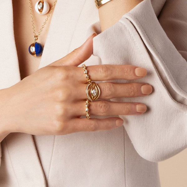 Almasika Terra Nova Diamond Marquise Ring