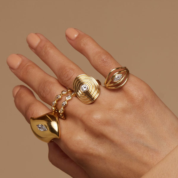 Almasika Terra Nova Diamond Marquise Ring