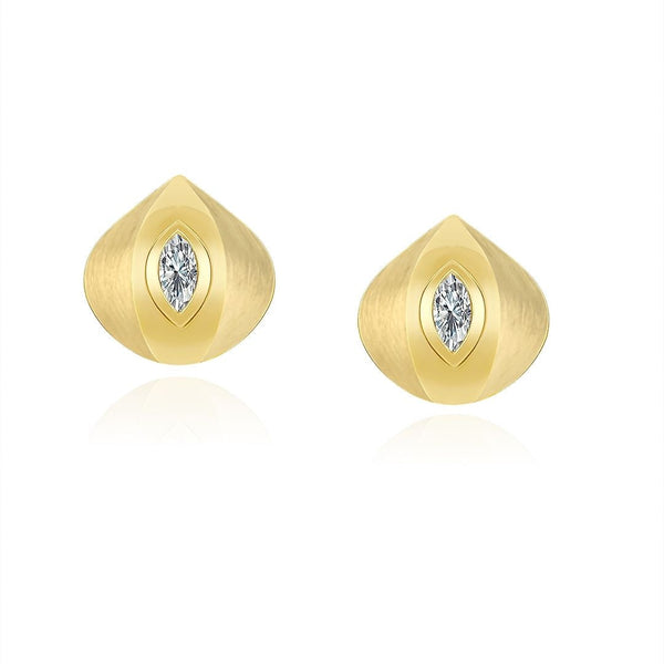 almasika Terra Nova Gold and Diamond Earrings