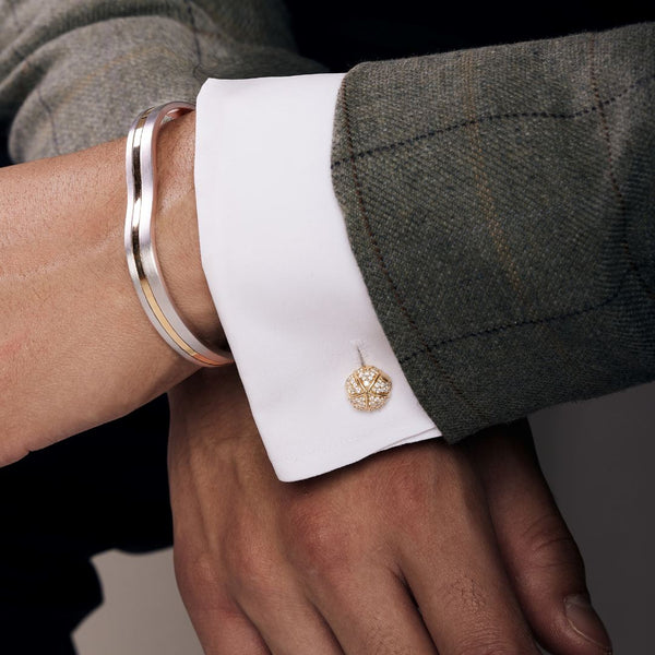 Almasika Terra Nova Pavé Diamond Cufflinks