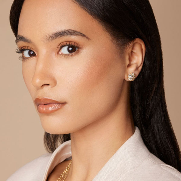 Almasika Terra Nova Pavé Diamond Stud Earrings