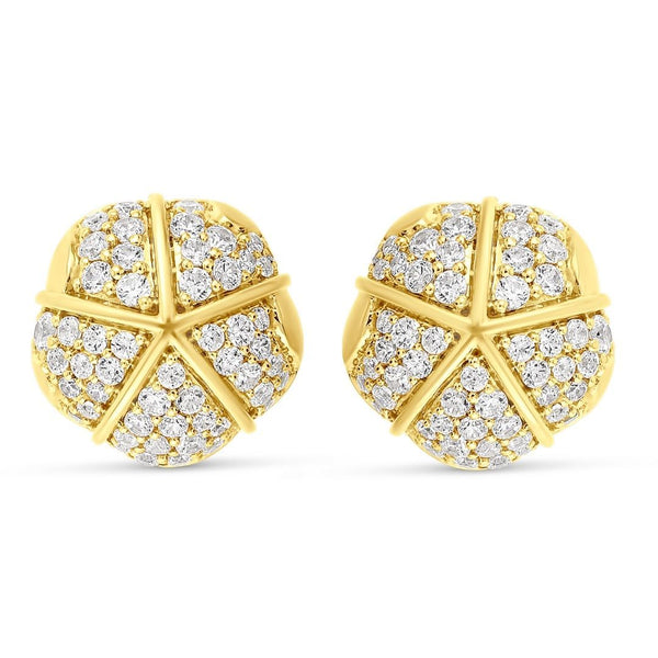 almasika Terra Nova Pavé Diamond Stud Earrings