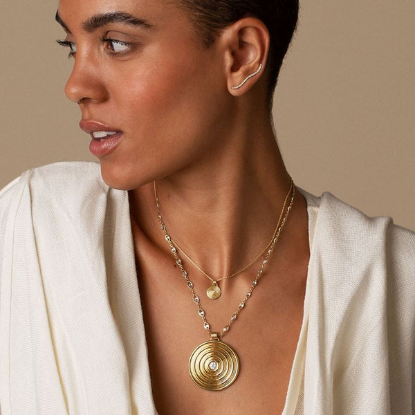 Almasika Universum Diamond Medallion Necklace