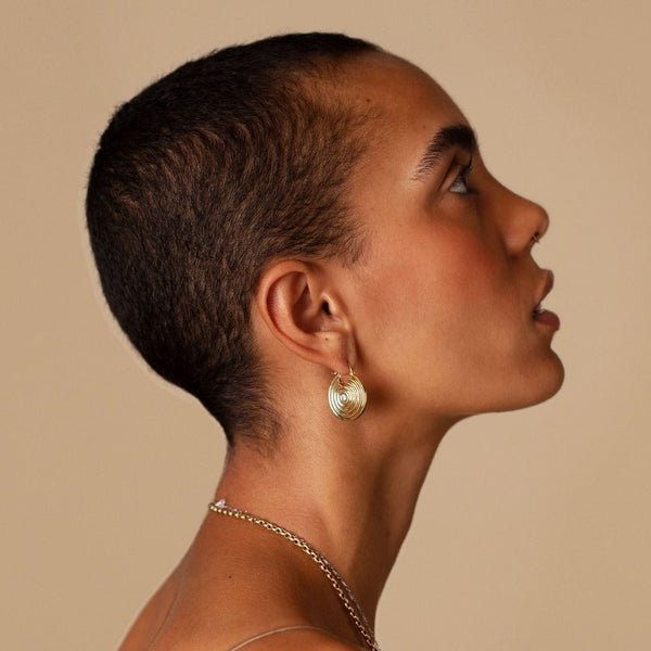 Almasika Universum Pavé Diamond Hoop Earrings