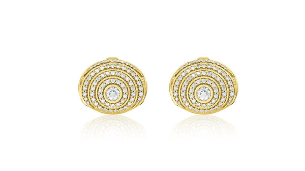 almasika Universum Pavé Diamond Huggie Earrings
