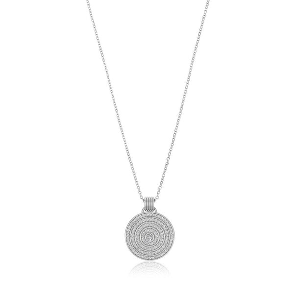 almasika Universum Pavé Diamond Medallion Necklace