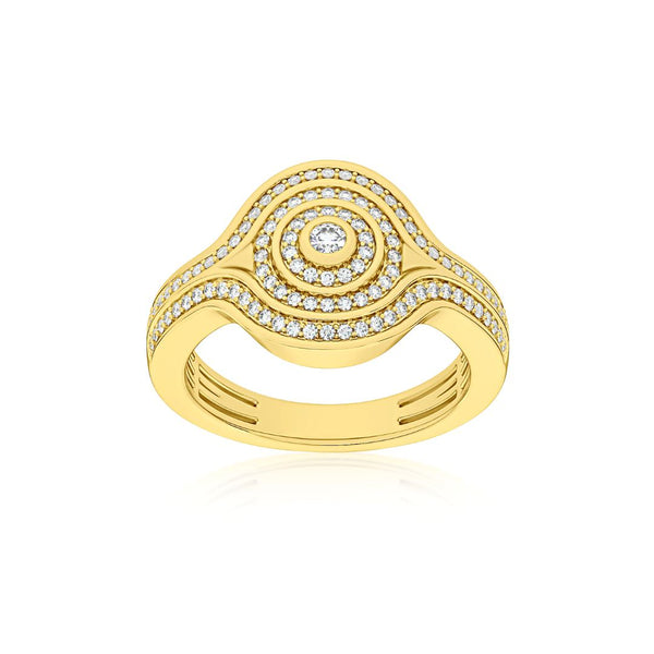 almasika Universum Pavé Diamond Pinky Ring