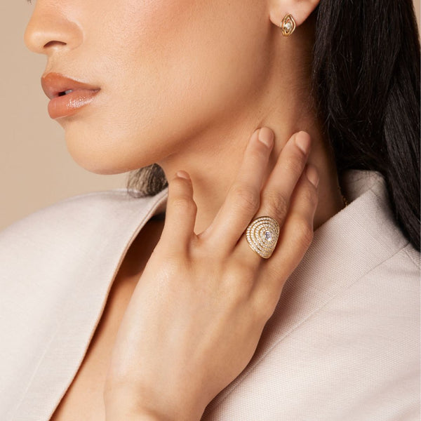 Almasika Universum Pavé Diamond Ring