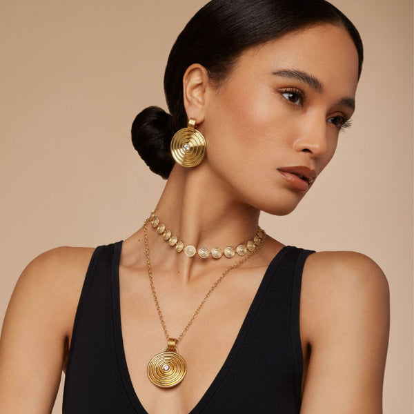 Almasika Universum Pavé Diamond Tennis Necklace