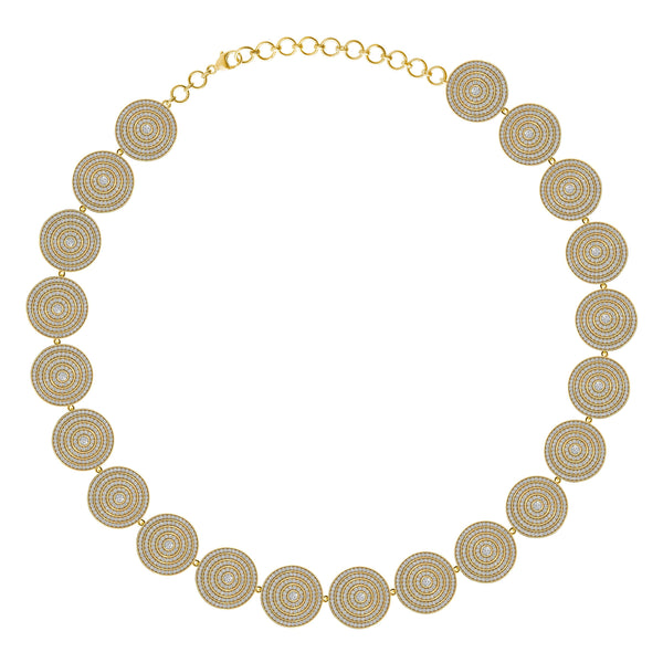almasika Universum Pavé Diamond Tennis Necklace