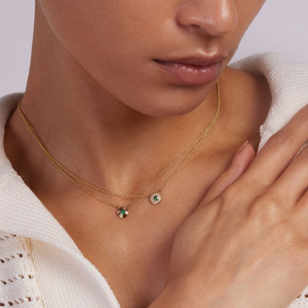 Almasika Universum Petite Emerald Necklace
